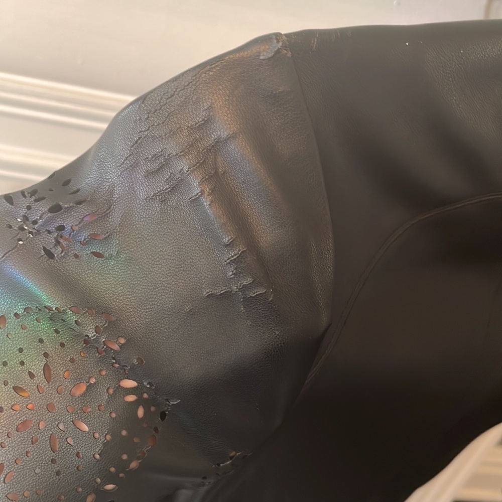Zara faux leather Dress - Picture 2 of 4